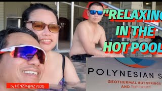 RELAXING IN THE HOT POOL.!@ POLYNESIAN GEOTHERMAL SPA! ..ROTORUA, NZ../HENZ74@NZ VLOG