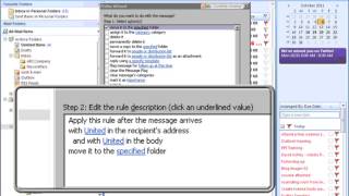 Rules in Microsoft Outlook 2007