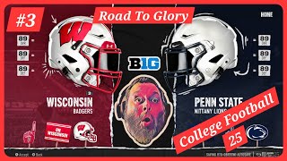 #3 Badgers Head to Happy Valley to take on Penn State | College Football 25 | Xbox Series X | Merdoc