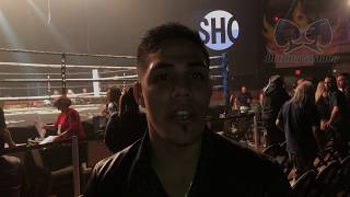 Brian Castaño entrevista después de la pelea entre Lara Vs Hurd desde el Hard Rock Hotel Vegas