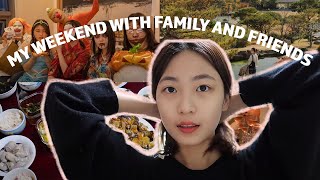 [Y-Vlogs] My weekend as a Korean Univ. Student (Grandmother's Birthday, Halloween Party, PT Job)