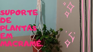 Suporte para Planta em Macramé-modelo 2