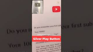 Silver Play Button | Silver Play Button Unboxing #silverplaybutton #silverbutton #thankyou