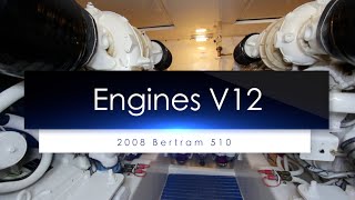 2008 Bertram 510 Engine Compartment Overview | Boat For Sale in Charleston, SC