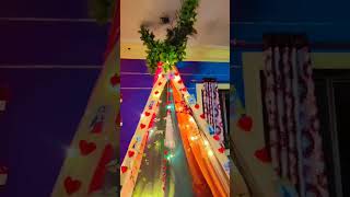 tent made by bamboo for birthday celebration | decorations #tentcelebration #viral #hobby