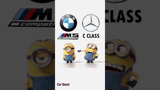 BMW M5 Competition vs Mercedes Benz C Class minion style #tiktok #status #car #fyp #bmw #mercedes