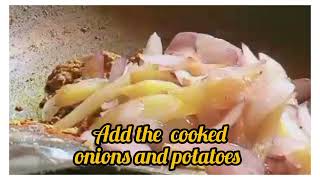 Aloo aur piaz ki sabji ll potato and onion recipe with mustard paste ll