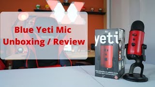 Unboxing & Review of Blue Yeti Mic Satin Red / Black