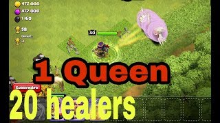 OMG!! 20 healers with 1 Queen attack!!!