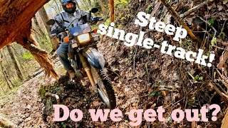 Suzuki DR dual sports on narrow single track! Does it come out somewhere?