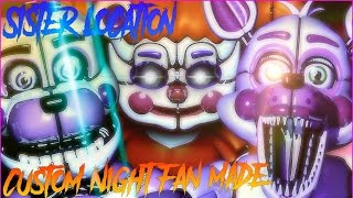 Sister location - Custom Night fan made "just testing this game" CYBER