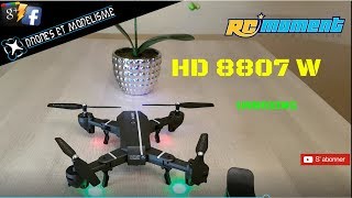 HD 8807W RC DRONE, FOLDABLE DRONE,RCMOMENT ,UNBOXING