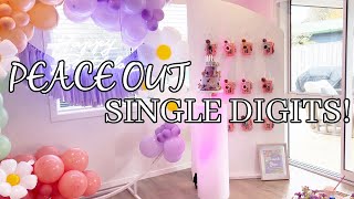 Mila Roses 10th Birthday Party | Peace out single digits