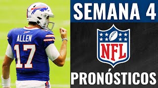 Pronósticos NFL Semana 4 🏈 Análisis, Apuestas y Predicciones de cada PARTIDO