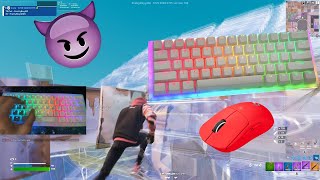 Gamakay K61 Pro Mechanical Keyboard 😴 Fortnite Keyboard & Mouse Sounds ASMR Gameplay 😍 360 FPS 4K🏆