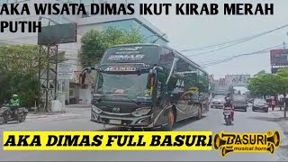 BUS AKA WISATA DIMAS IKUT KIRAB MERAH PUTIH DI KOTA CIREBON