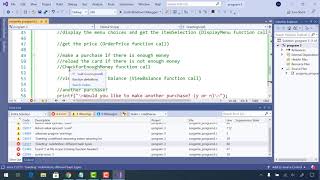 COP 2220 Visual Studio Tips