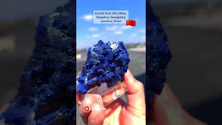 Azurite, Shilu Mine, Yangchun, Guangdong province, China #shorts #rock #minerals #crystals #gems