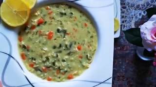 طرز تهیه سوپ جو خامه ای خوشمزه و مجلسی /Gerstensuppe /  Iftar / گزینه ی مناسب برای افطار