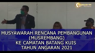 Musyawarah rencana pembangunan(musrembang) camatan batang kuis Tahun angaran 2021| GANTARI TV