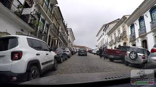 🚙 BR | Dirigindo em MG: Ouro Preto ➜ Mina da Passagem (Mariana) | Driving in Brazil | V-00322D