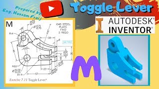 #Autodesk Inventor M Toggle lever - اوتوديسك انفنتور