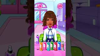 Hair salon : games for girls | Girl Spa Salon | Part #5 #shorts #hairstyle #trending