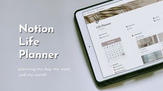 how I plan my day using Notion // Notion Life Planner 2024