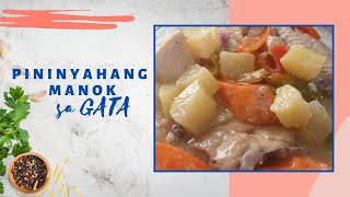 Pininyahang Manok sa Gata