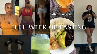 A FULL WEEK OF FASTING ✿ 16hr fast,Weight loss,Healthy snacks, Organizing & MRE