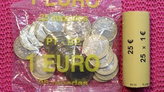 Portugal Bag 1 Euro Coin Roll Hunting September 2022