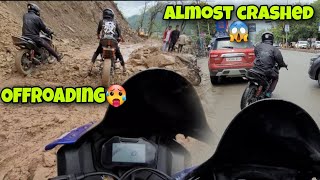 Aaj to offroading ho gyi🥵 | Almost crashed😱 Offroading  #offroad #r15 #crash #viral