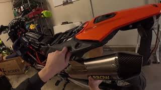 Fender Eliminator + Arrow Muffler + LED Turn Signals - 2023 KTM 690 SMC R