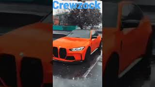 Orangene BMW M3 Im Nasen