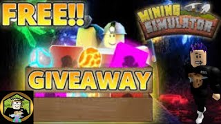 Roblox Mining Simulator Giveaway with Gumaden, then playing some other games