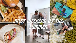 First Weekend of Summer 22 ! (running+new food+pool day!)