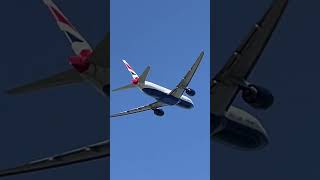 AMAZING TRENT 800 ENGINE ROAR!! British Airways 777-236(ER) takeoff #shorts #planespotting #takeoff