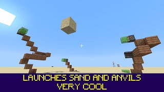 HOW TO MAKE A SAND / ANVIL LAUNCHER IN MINECRAFT 1.15/1.16 PS4, XBOX, PC, PE