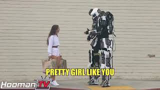 ROBOT PICKING UP GIRLS PRANK PART 3! | HoomanTV