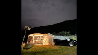 Typestar Rainproof PU 3000MM Camping Tent 5 To 8 People Car rear Camp Tent For Tesla Model 3 Y X S