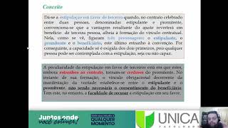 Aula de 03-09-2020 - Direito Civil IV - caps 4 5 e 6 - estip favor 3º - promessa fato 3º - v redibit