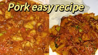 HOW TO MAKE SIMPLE PORK STEW RECIPE/ Yummy 😋 delicacy