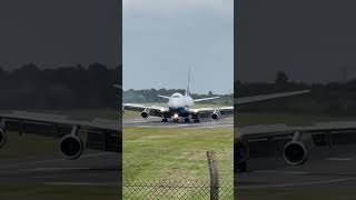 Boeing747 landing at Birmingham airport