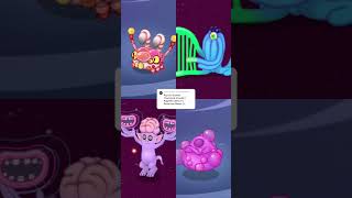 Theremind, Poppette, Periscorp And Gloptic Quartet! #msm #mysingingmonsters #msmduets #shorts