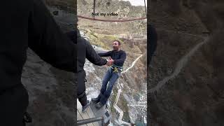 Bungee jump prank #monkeyaround #bungie #bungee #prank