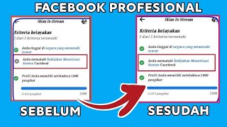 CARA MUDAH MENGATASI FACEBOOK PROFESIONAL ( FB PRO ) X ANDA TIDAK MEMATUHI KEBIJAKAN MONETISASI FB