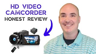 HD VIDEO CAMCORDER W EXTERNAL MICROPHONE  UNBOXING -  HOW TO USE HONEST REVIEW