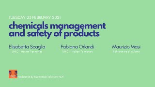 SUSTAINABILITY TALKS | 04. Chemicals management and safety of products