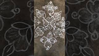 9-1 dots easy  flower rangoli