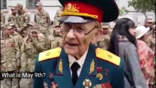 Ukrainian veteran on Victory Day (2017 Kiev)